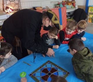 Le patrimoine s'affiche à l'école maternelle d'Ambronay !