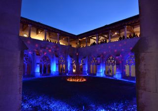 Le cloître pendant le festival